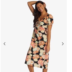 NWT Roxy Summertime Feeling Midi Dress